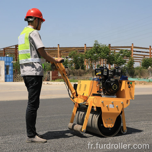 Mini compacteur à main vibrant d'asphalte de rouleau de route FYL-600C